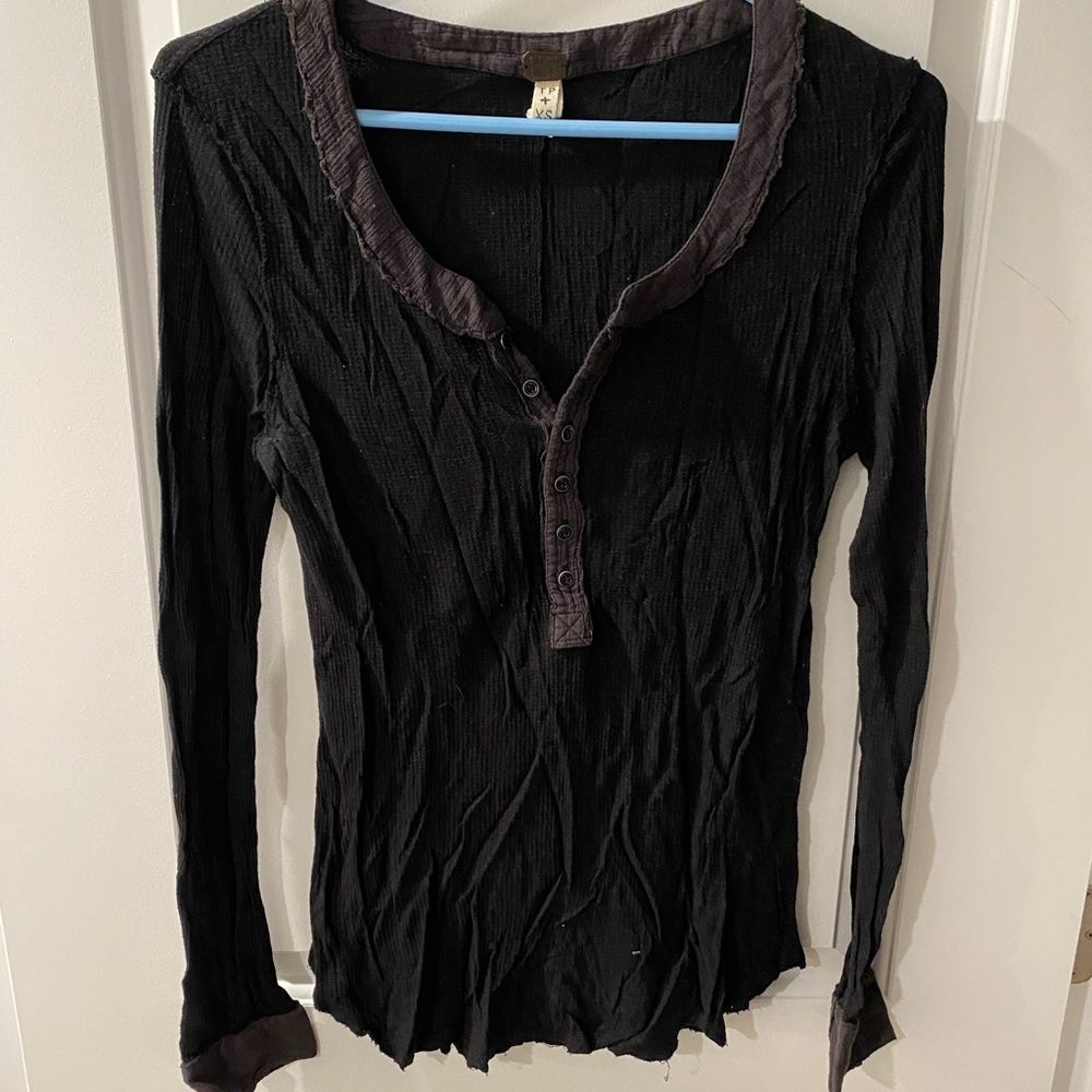 Black button long sleeve